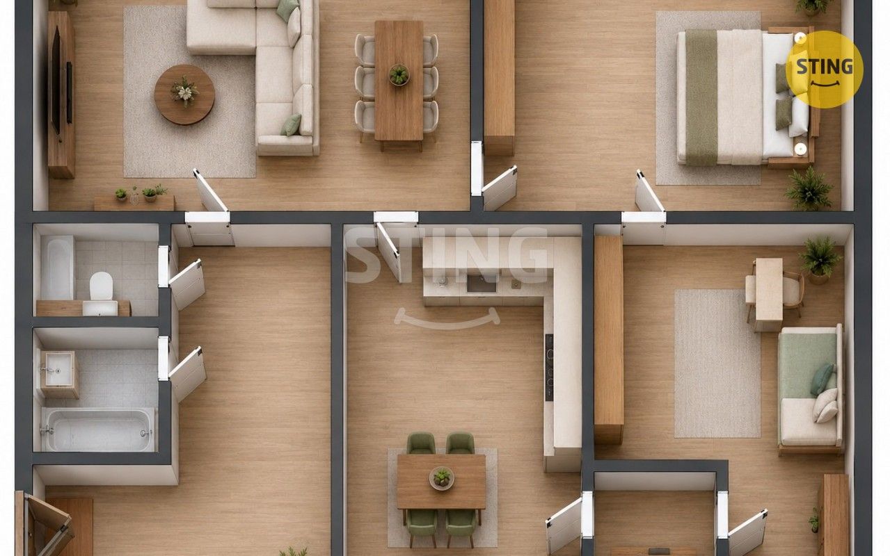 Byt 3+1 · 82 m² · Dr. E. Beneše, Bruntál - 4