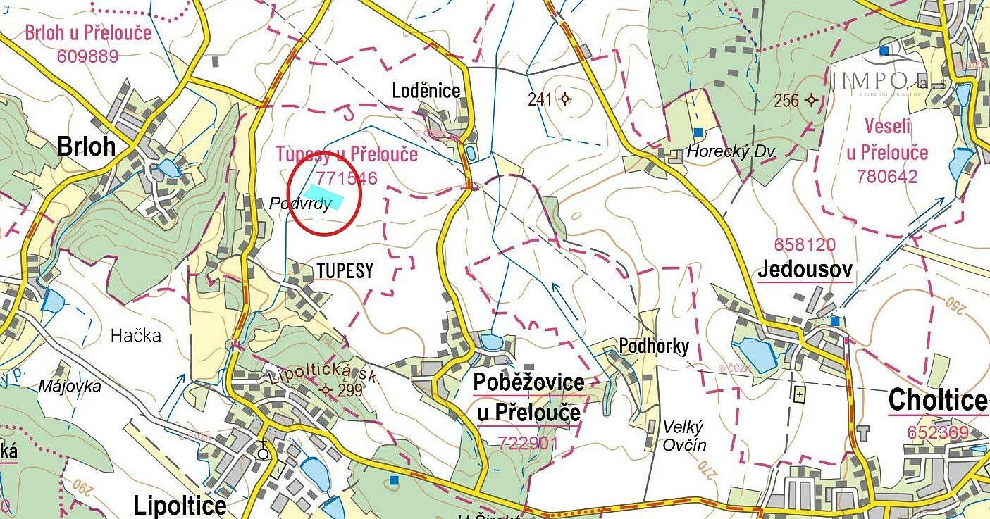 Zemědělské pozemky, Přelouč - Tupesy, okres Pardubice - 2
