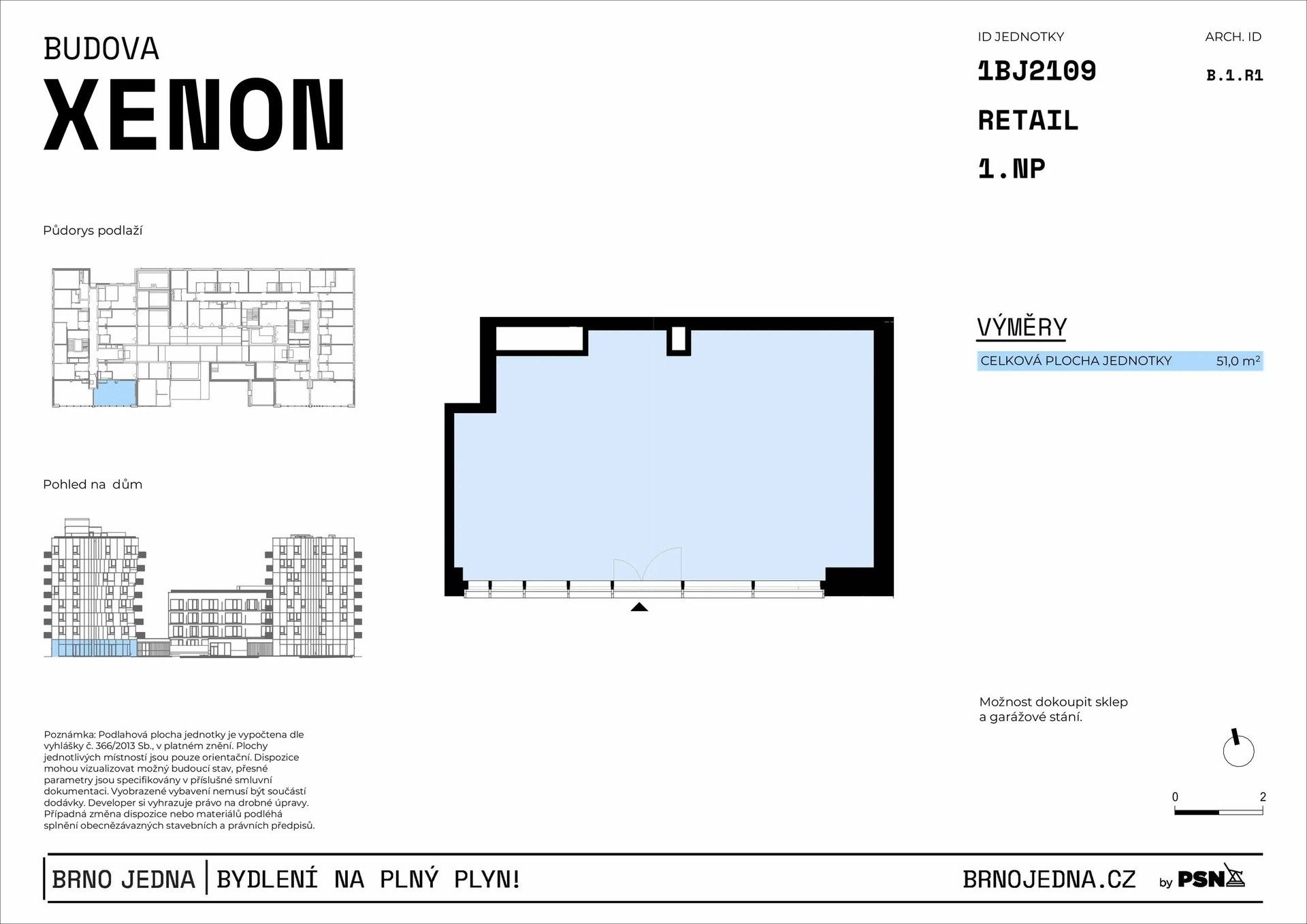 Prodej obchodní prostory - Plynárenská, Brno, 51 m²