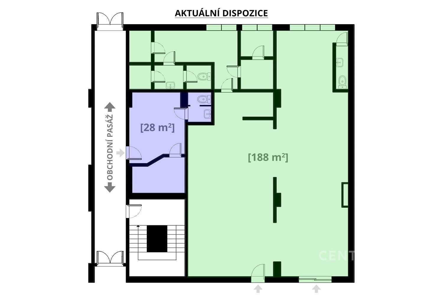 Obchodní prostory, Roztoky, okres Praha-západ, Středočeský kraj, 216 m² - 2