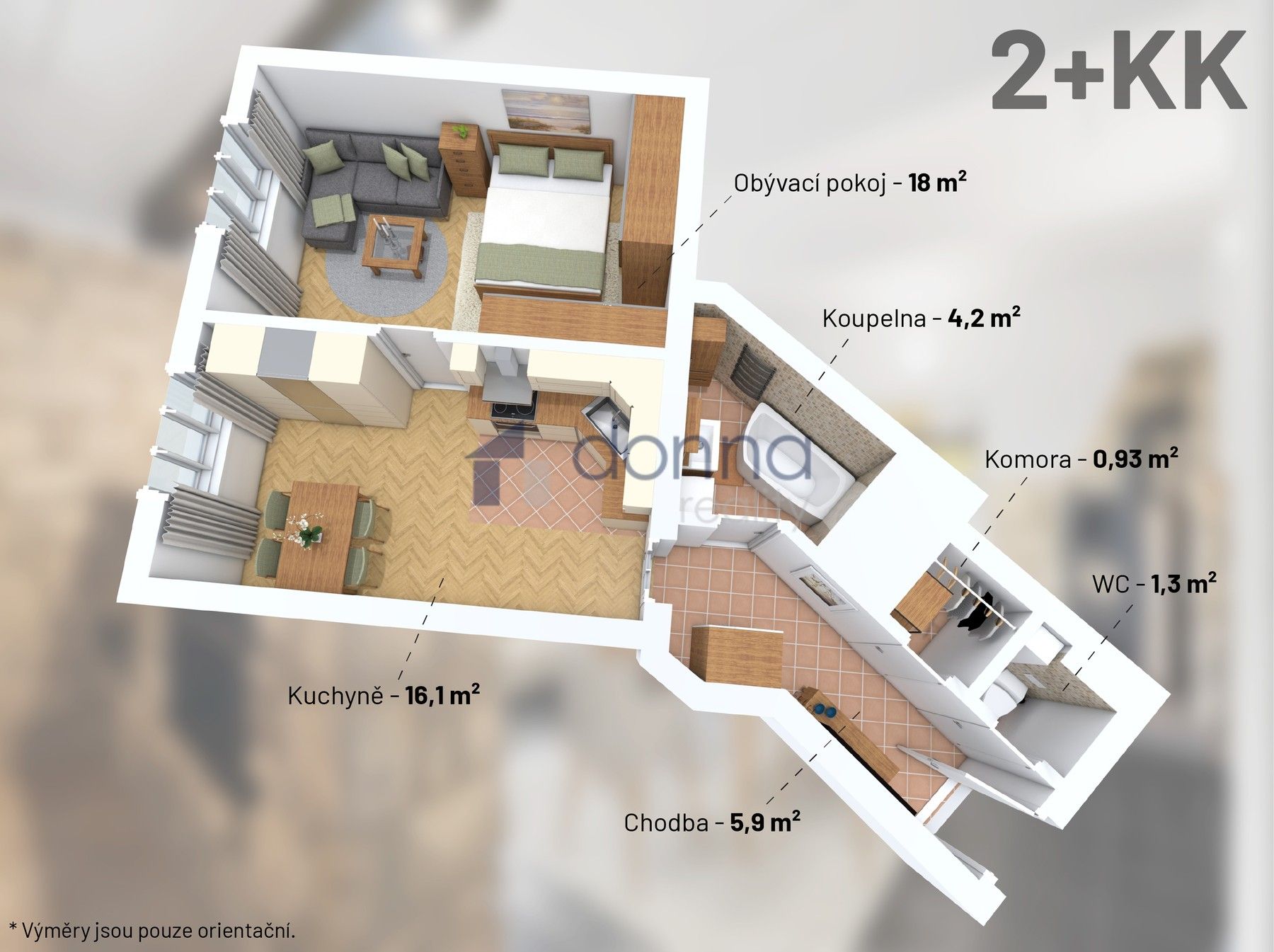 Prodej byt 2+kk - V Horkách, Praha, 46 m²