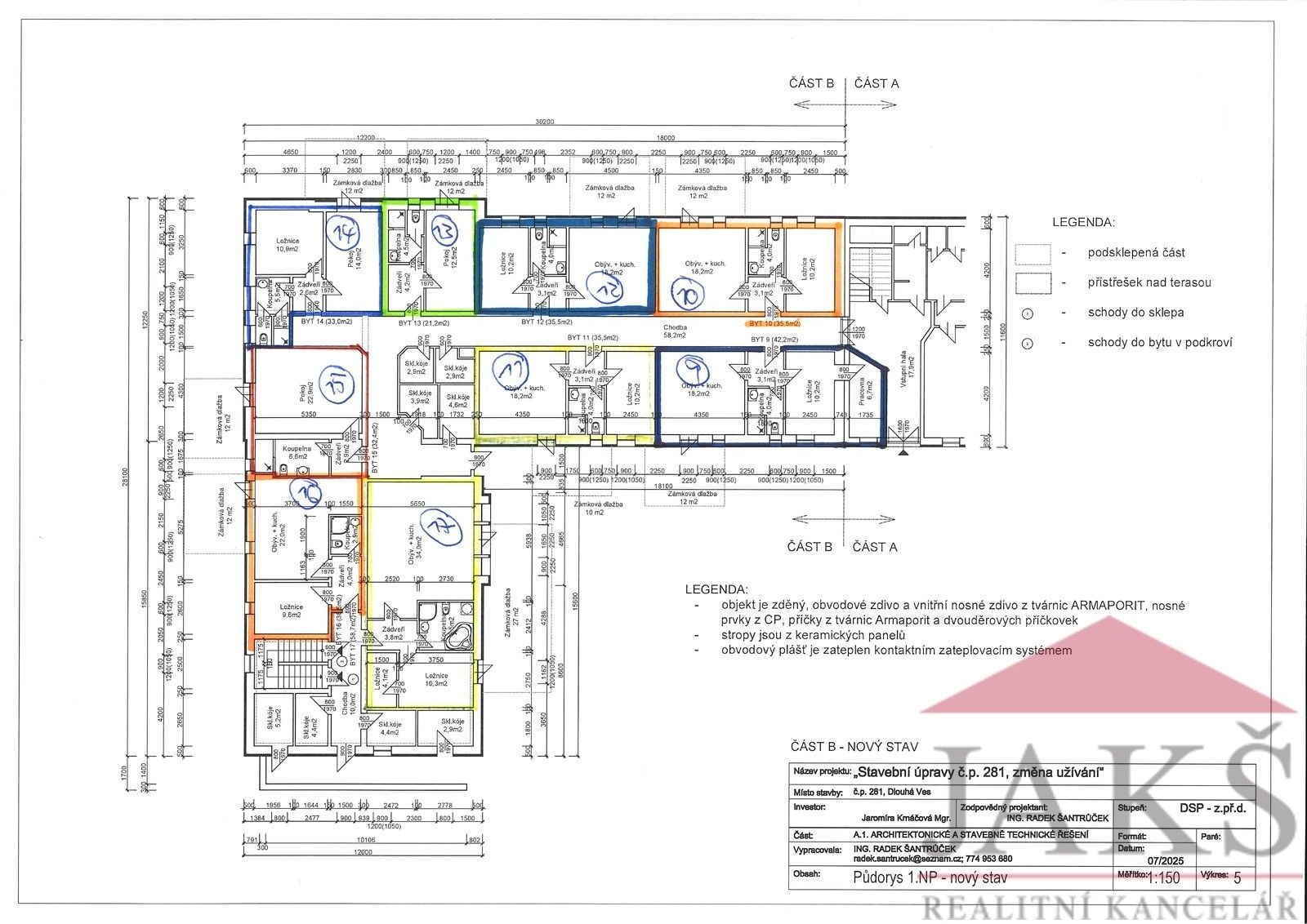 Prodej byt - Dlouhá Ves, 118 m²