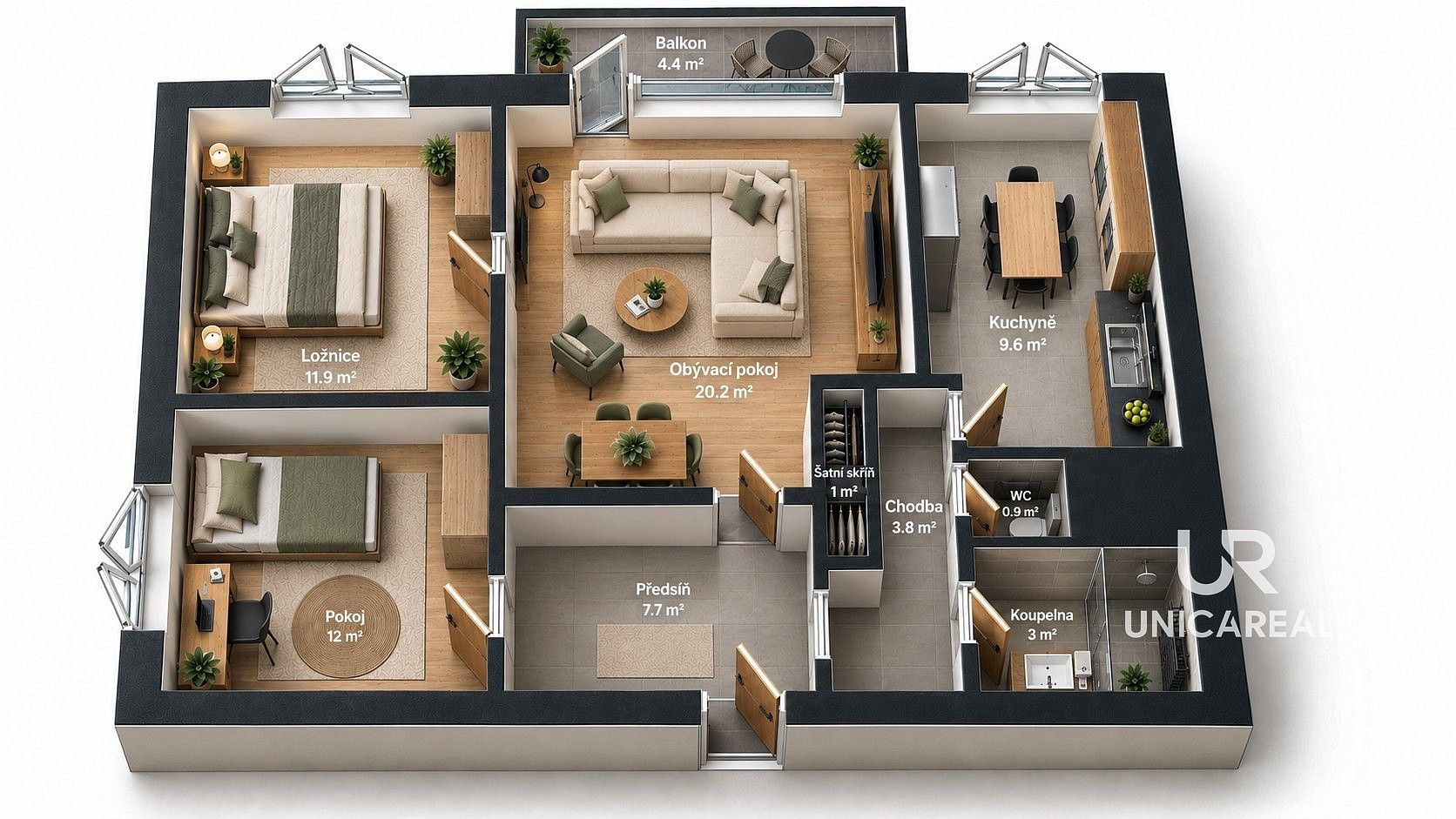 Prodej byt 3+1 - Brno - Nový Lískovec, okres Brno-město, Jihomoravský kraj, 75 m² - 5