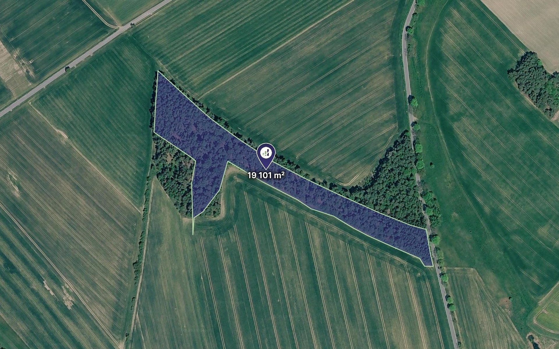 Lesy, Rozseč, 19 101 m² - 1