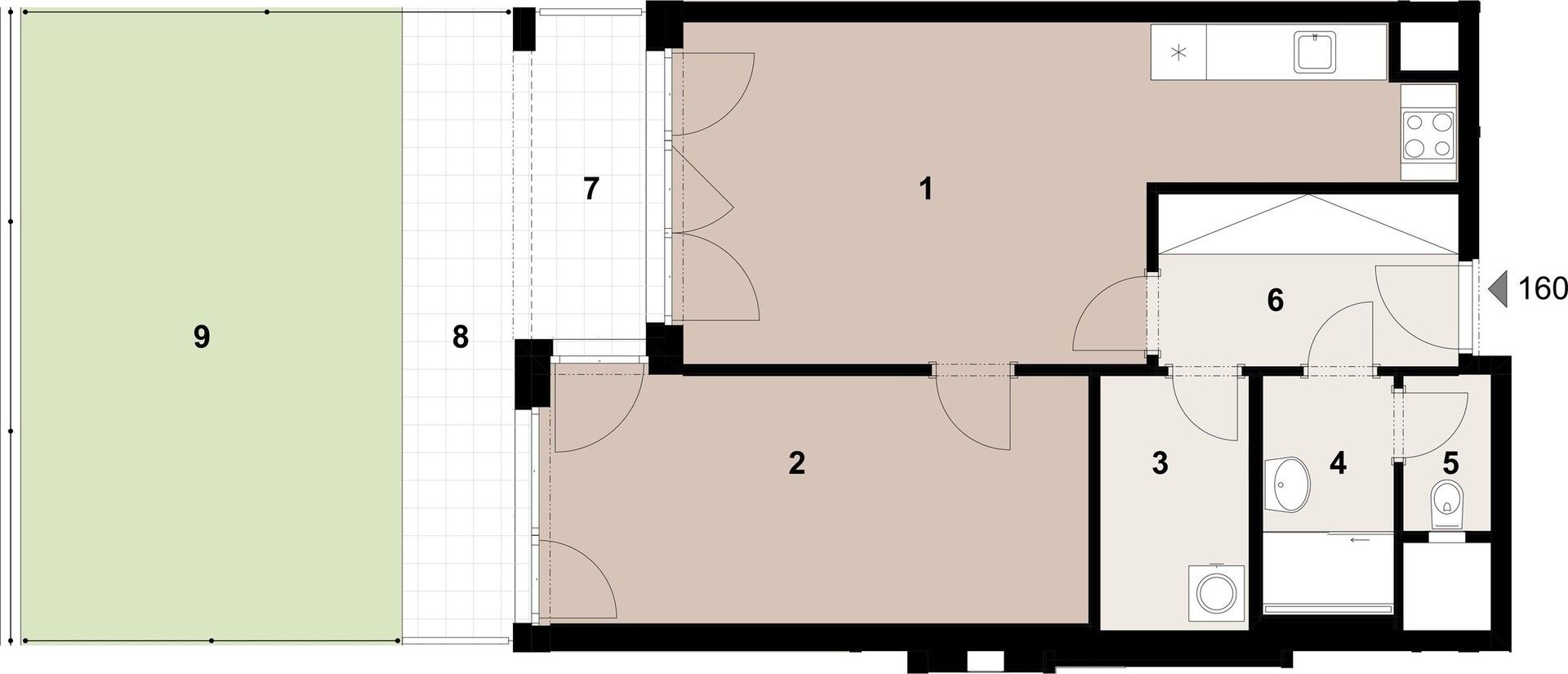 Prodej byt 2+kk - Poděbradská, Praha, 55 m²
