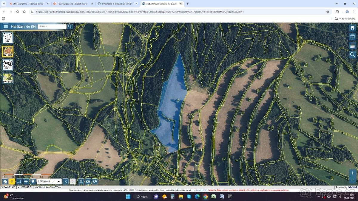 Pozemky pro bydlení, Hanušovice, 788 33