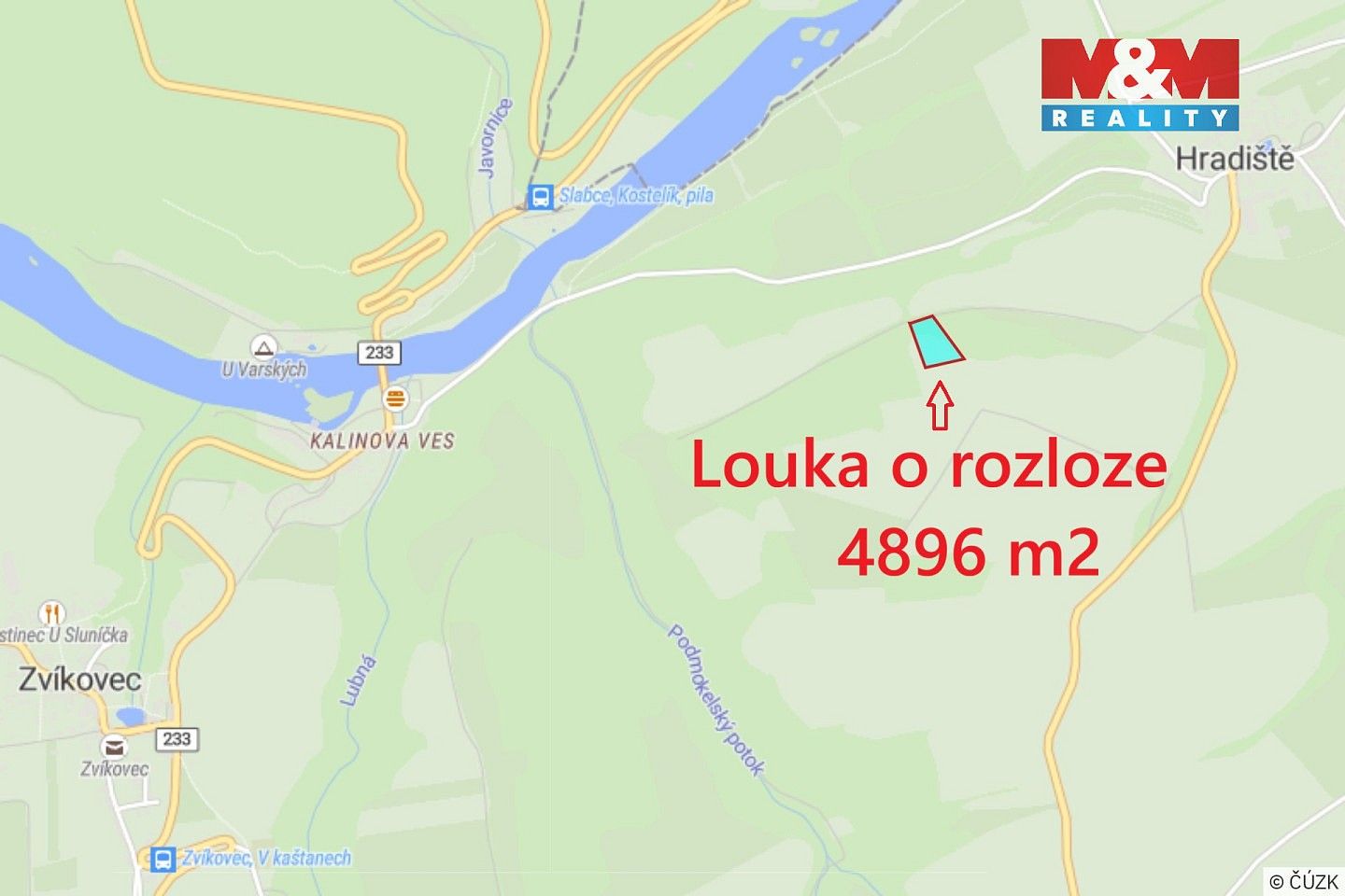 Prodej louka - Hradiště, okres Rokycany, Plzeňský kraj - 2
