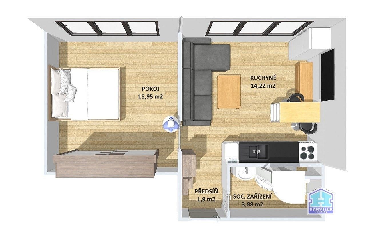 Byt 1+1 · 36 m² · Stříbro, okres Tachov, Plzeňský kraj - 4