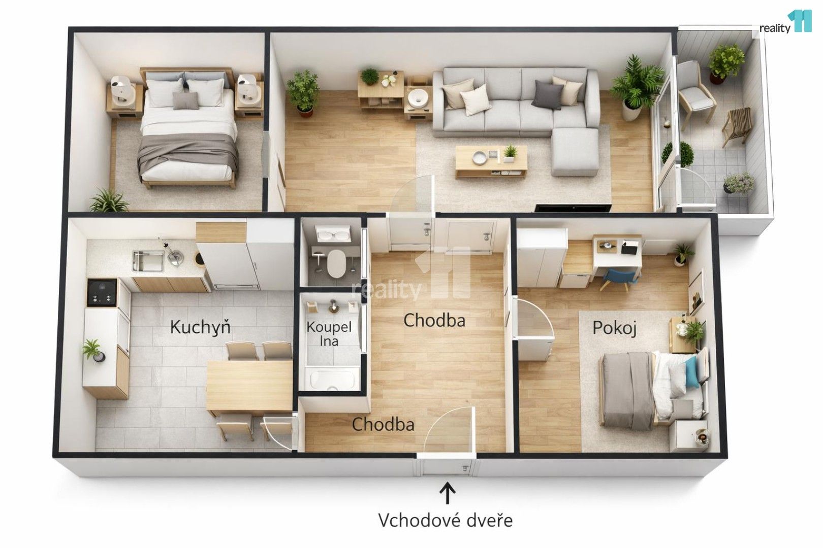 3+1, Brněnská 2584, Česká Lípa, 70 m²
