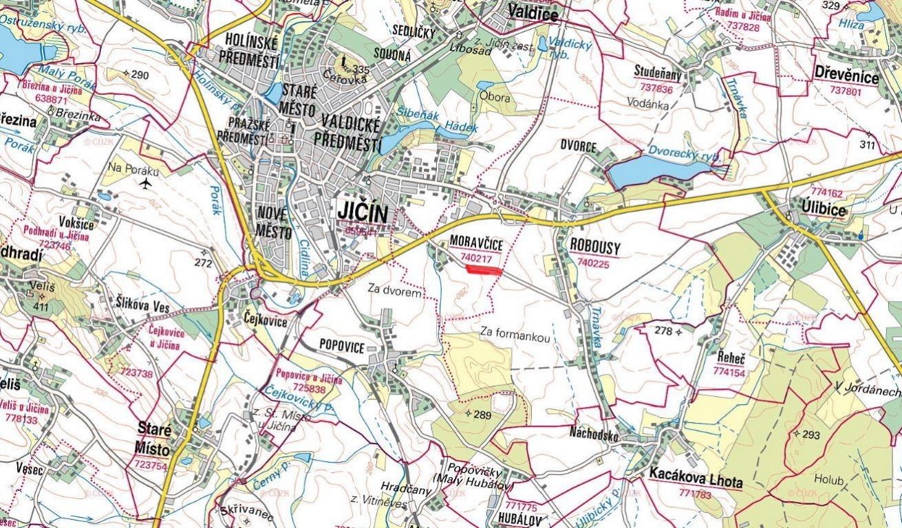 Prodej zemědělský pozemek - Moravčice, Jičín