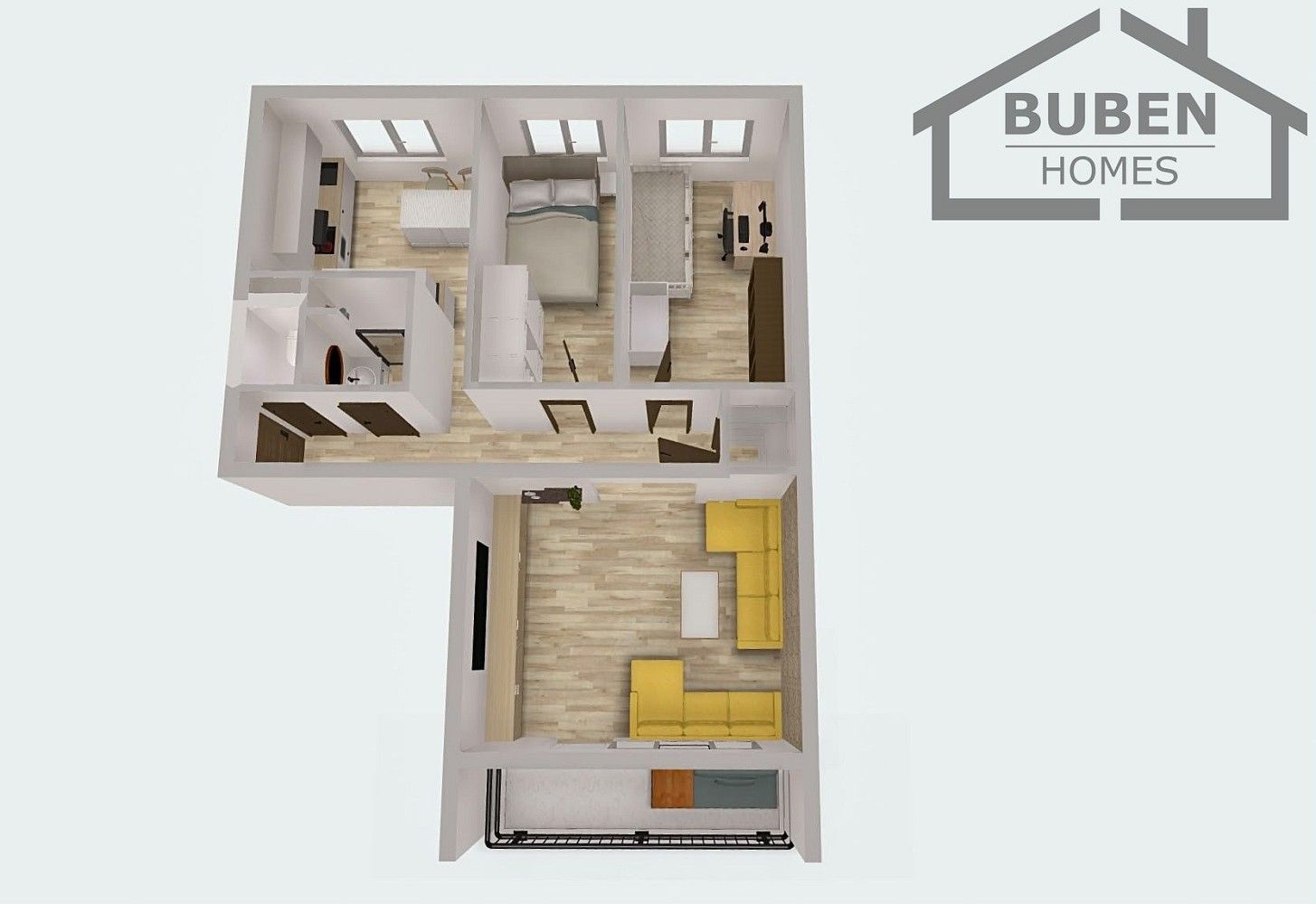 Byt 3+1 · 61 m² · Jana Ziky, Tachov - 3