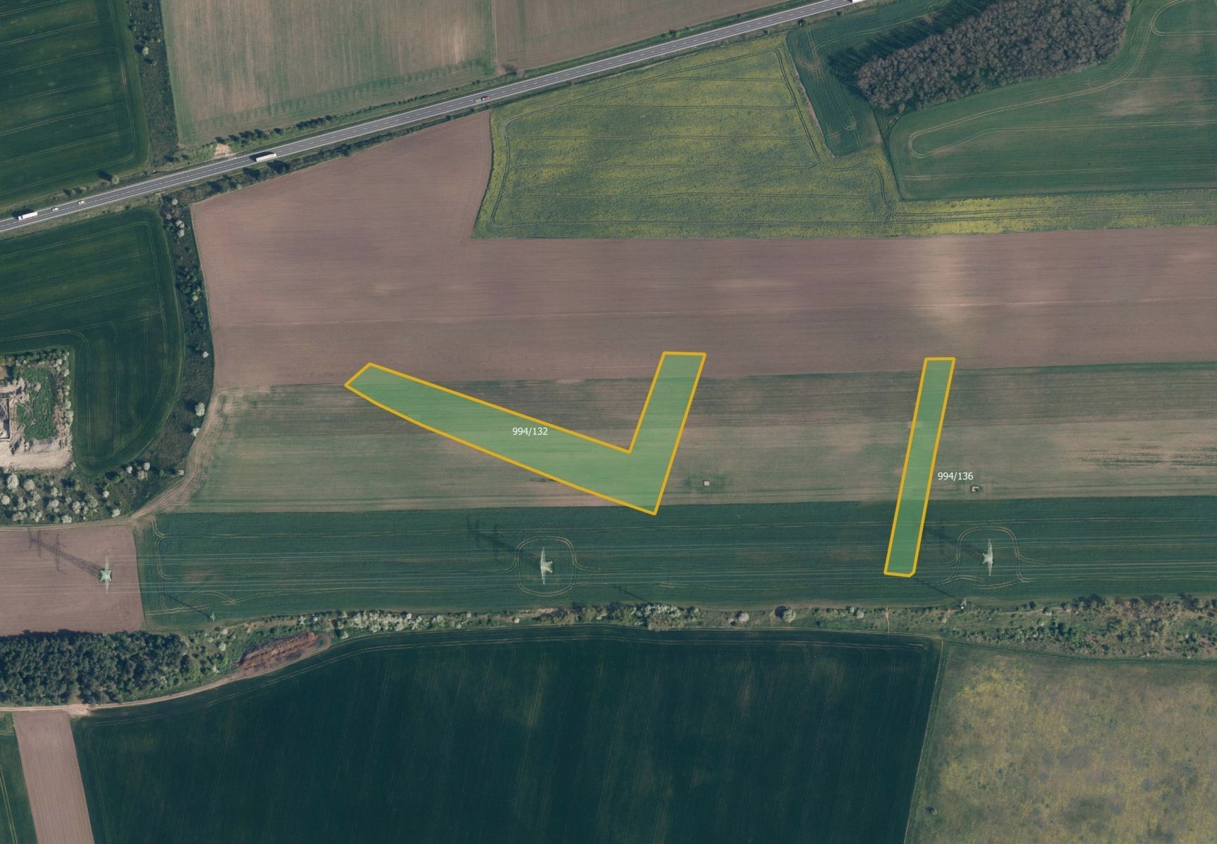 Zemědělské pozemky, Sazená