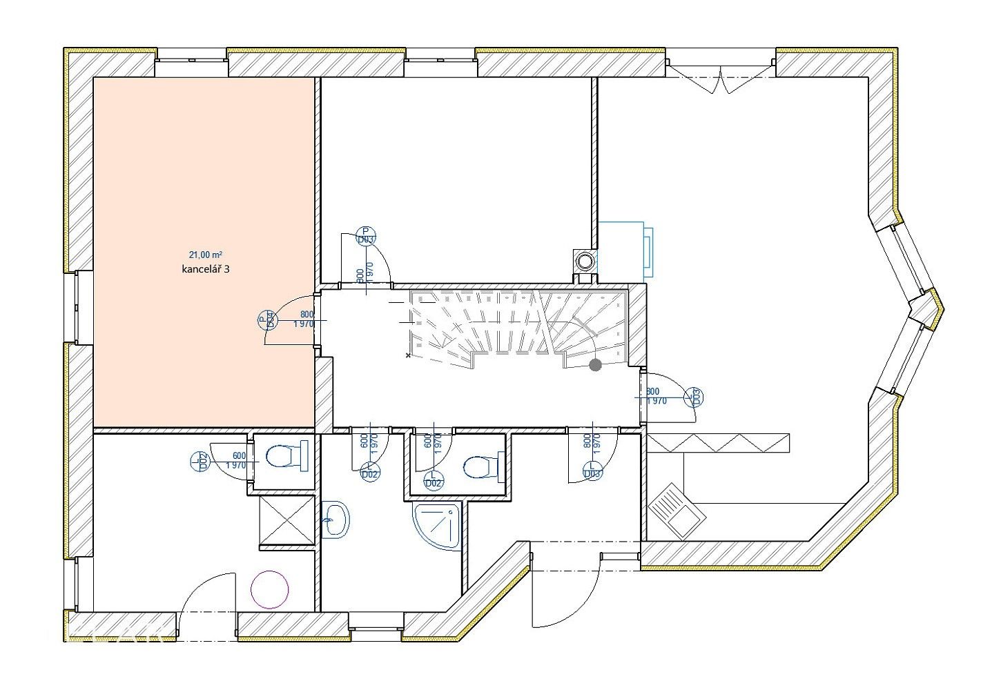 Kanceláře, 17. listopadu, Frýdek-Místek - Místek, 21 m² - 2