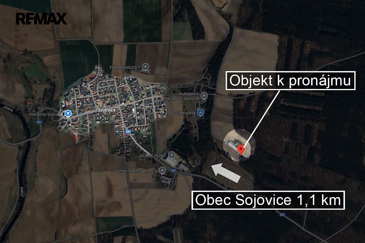 Sklady, Sojovice, okres Mladá Boleslav, 1 460 m² - 1