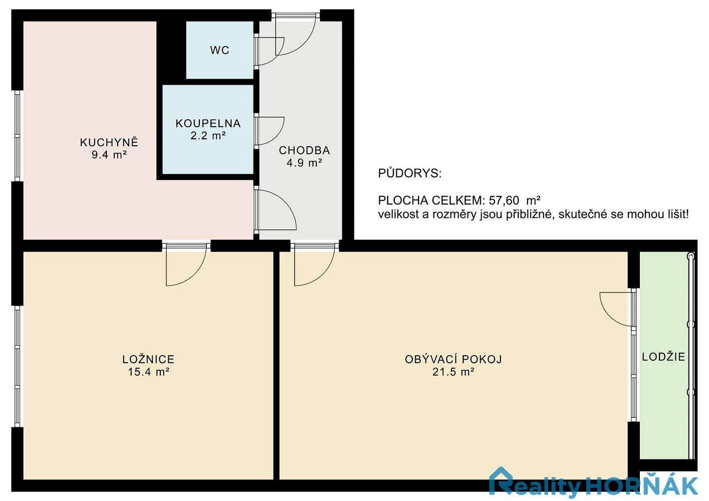 2+1, Praha - Malešice, okres Praha 10, Hlavní město Praha, 51 m² - 2