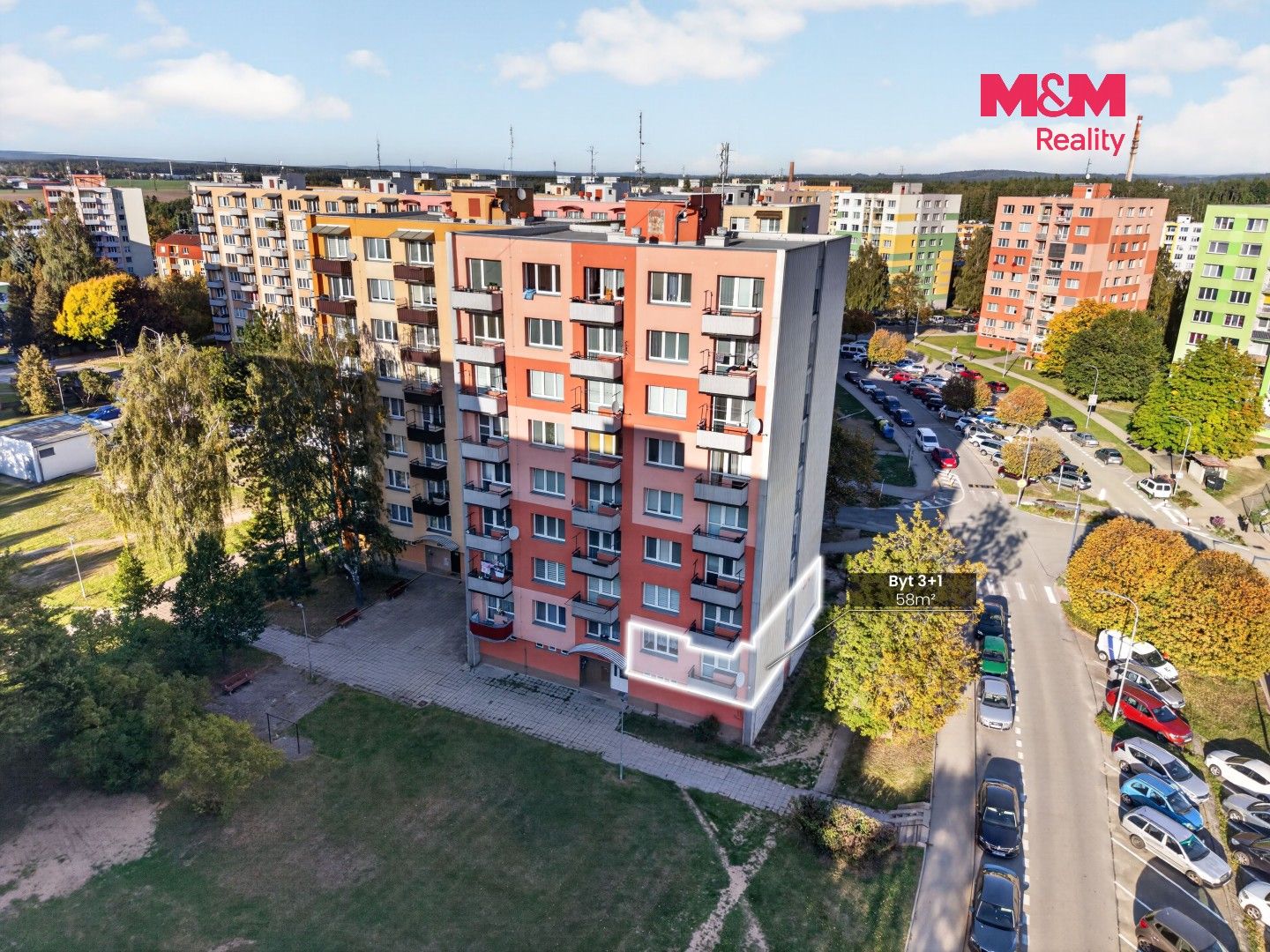 3+1, sídliště Vajgar, Jindřichův Hradec, 58 m² - 2