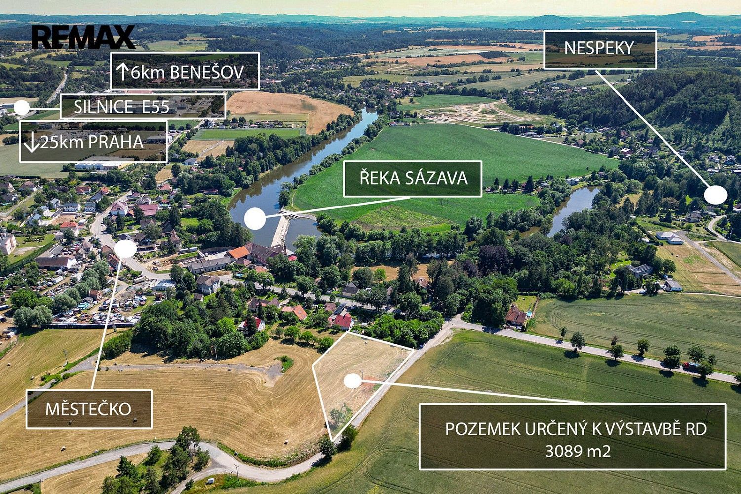 Pozemky pro bydlení, Nespeky, okres Benešov - 1