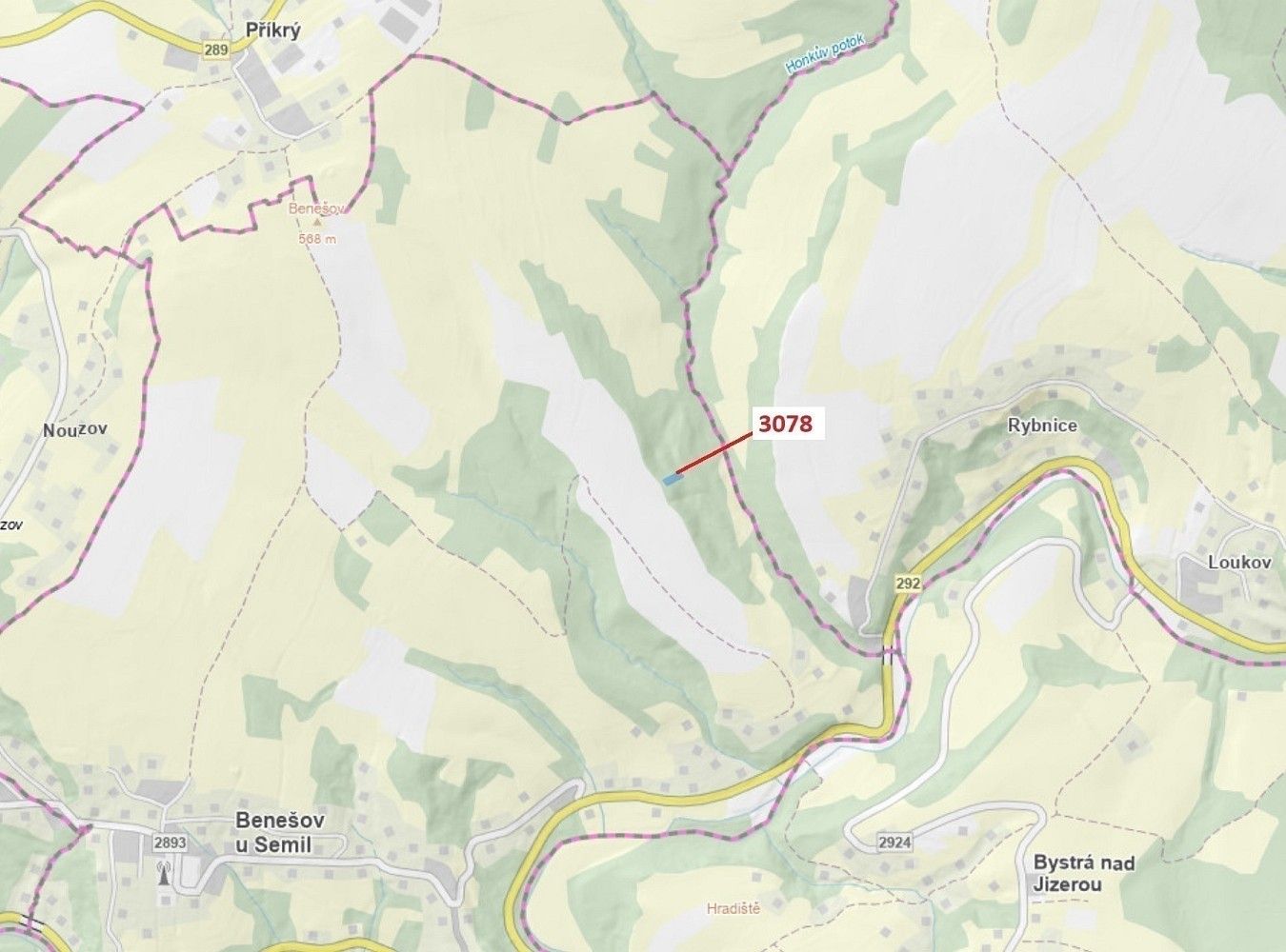 Les, 1 110 m²