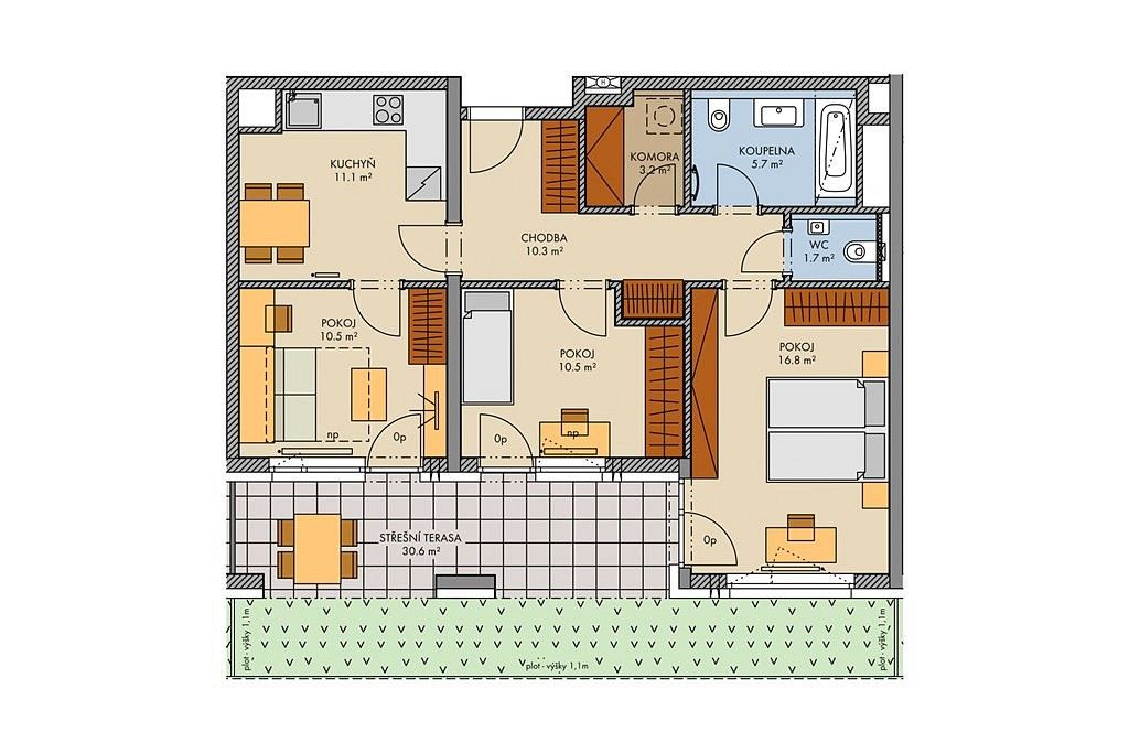 Prodej byt 3+kk - Praha - Stodůlky, okres Praha 13, Hlavní město Praha, 74 m² - 5