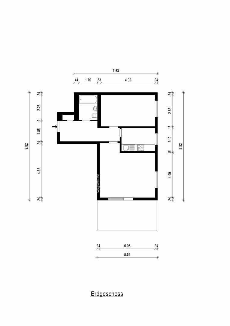 2+1, , Dolní Sasko, 64 m² - 1