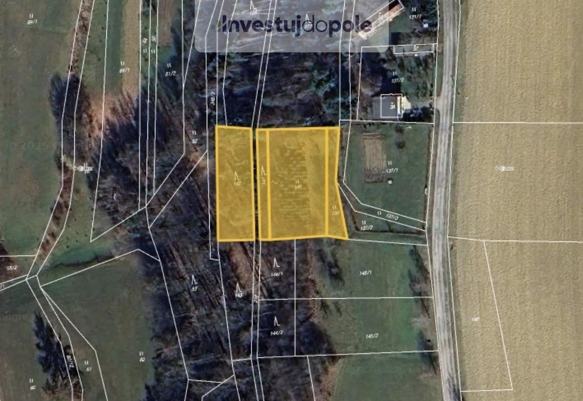 Louky, Stříhanov, Zádolí, 2 709 m²