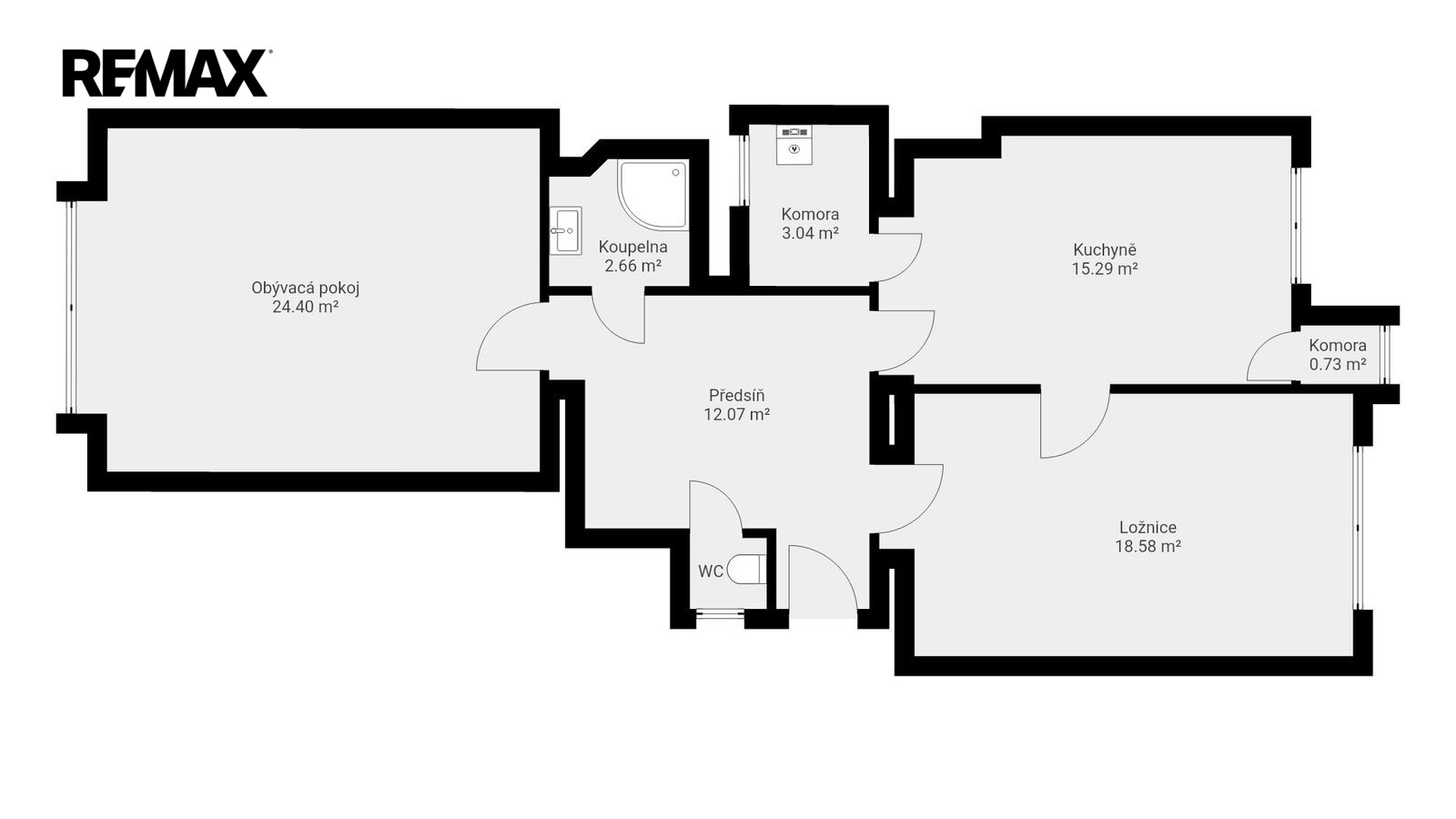 Byt 2+1 · 77 m² · Kafkova 546, Praha Dejvice - 4