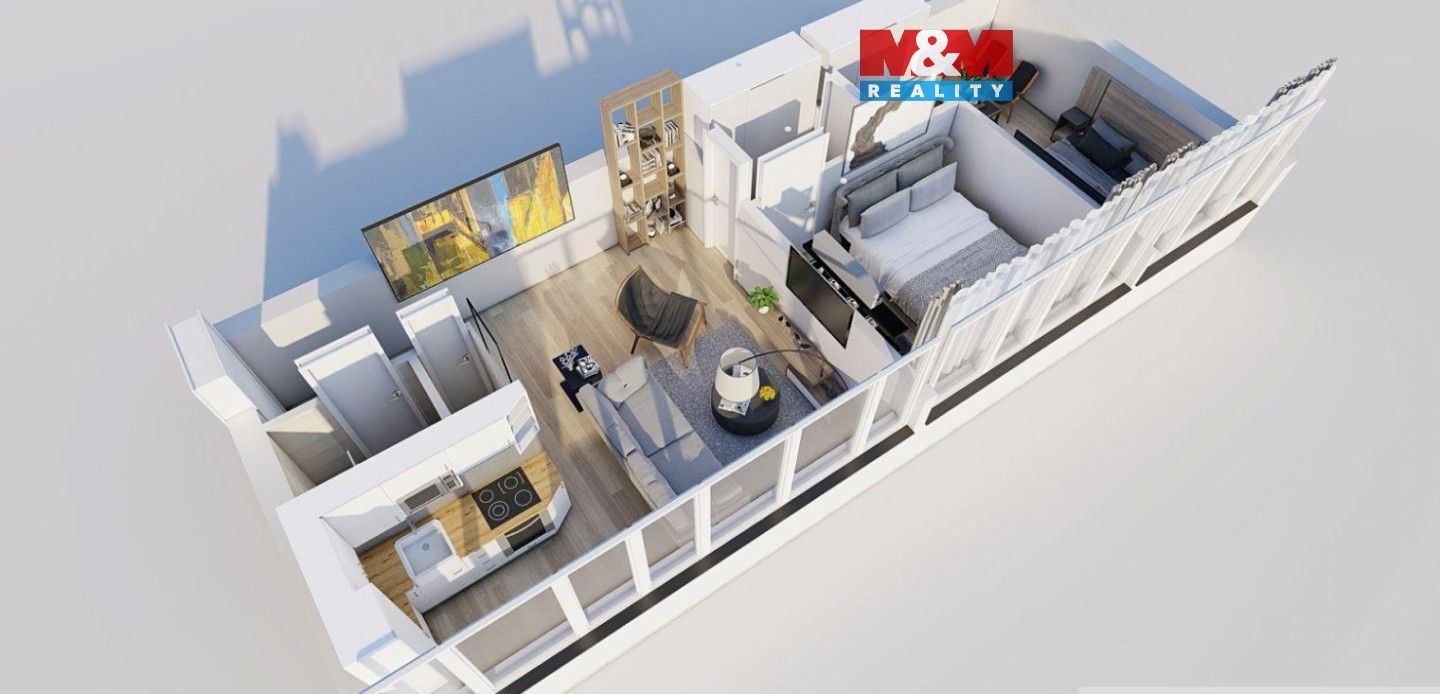 3+kk, Nekvasilova, Praha, 56 m²