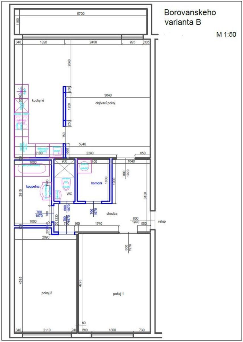 3+kk, Borovanského, Praha - Stodůlky, 79 m² - 2