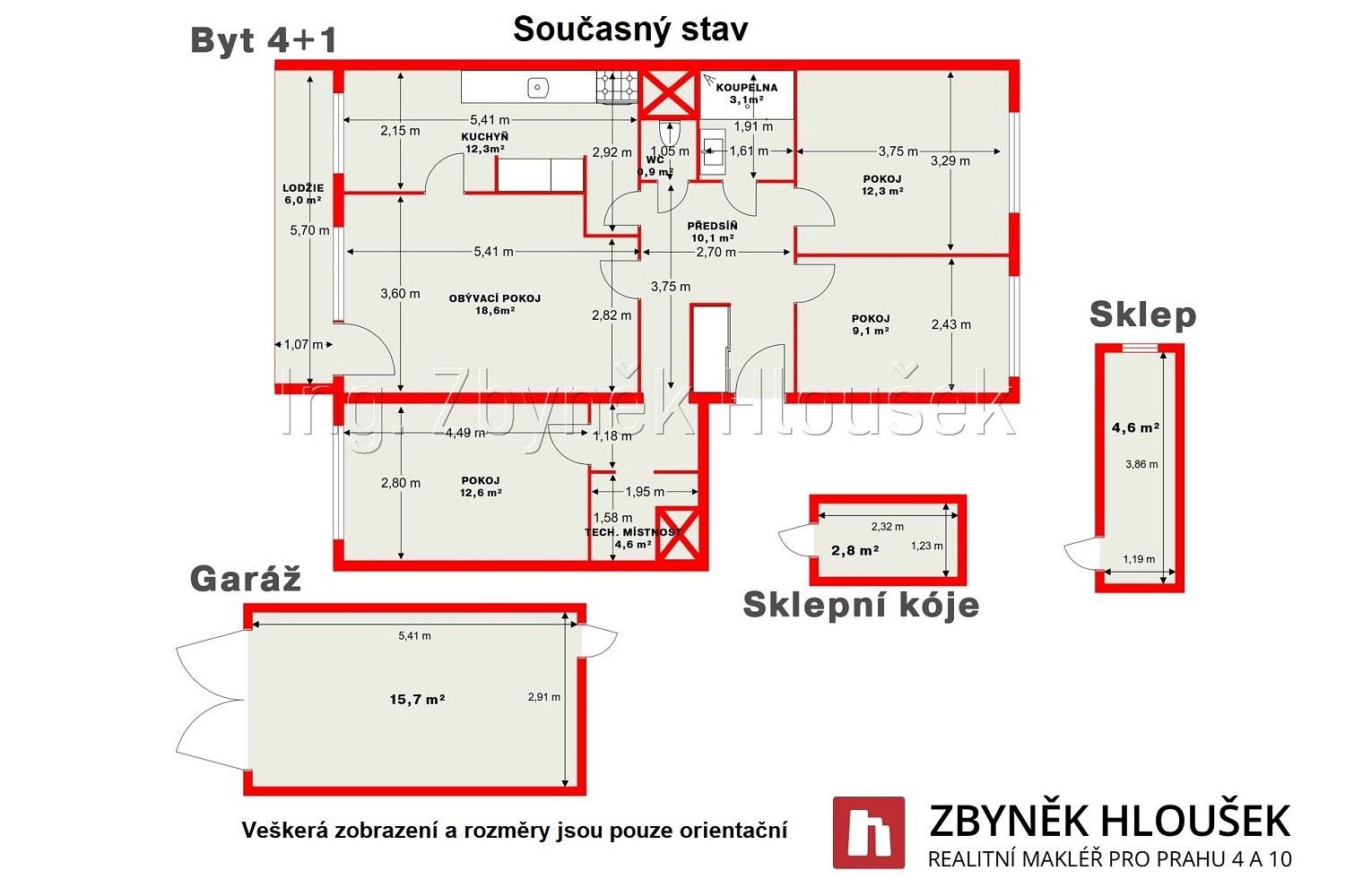 4+1, Chalabalova, Praha 5 - Stodůlky, 84 m² - 2