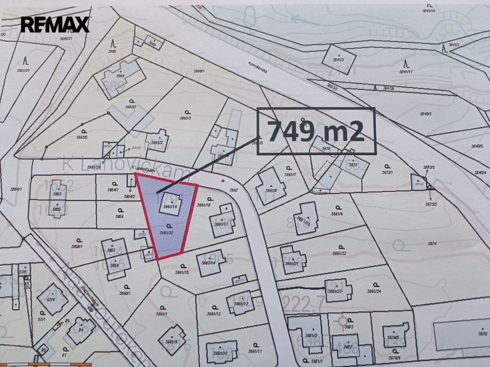 Pozemky pro bydlení, K Lahovičkám 1791, Praha Modřany, 749 m² - 2