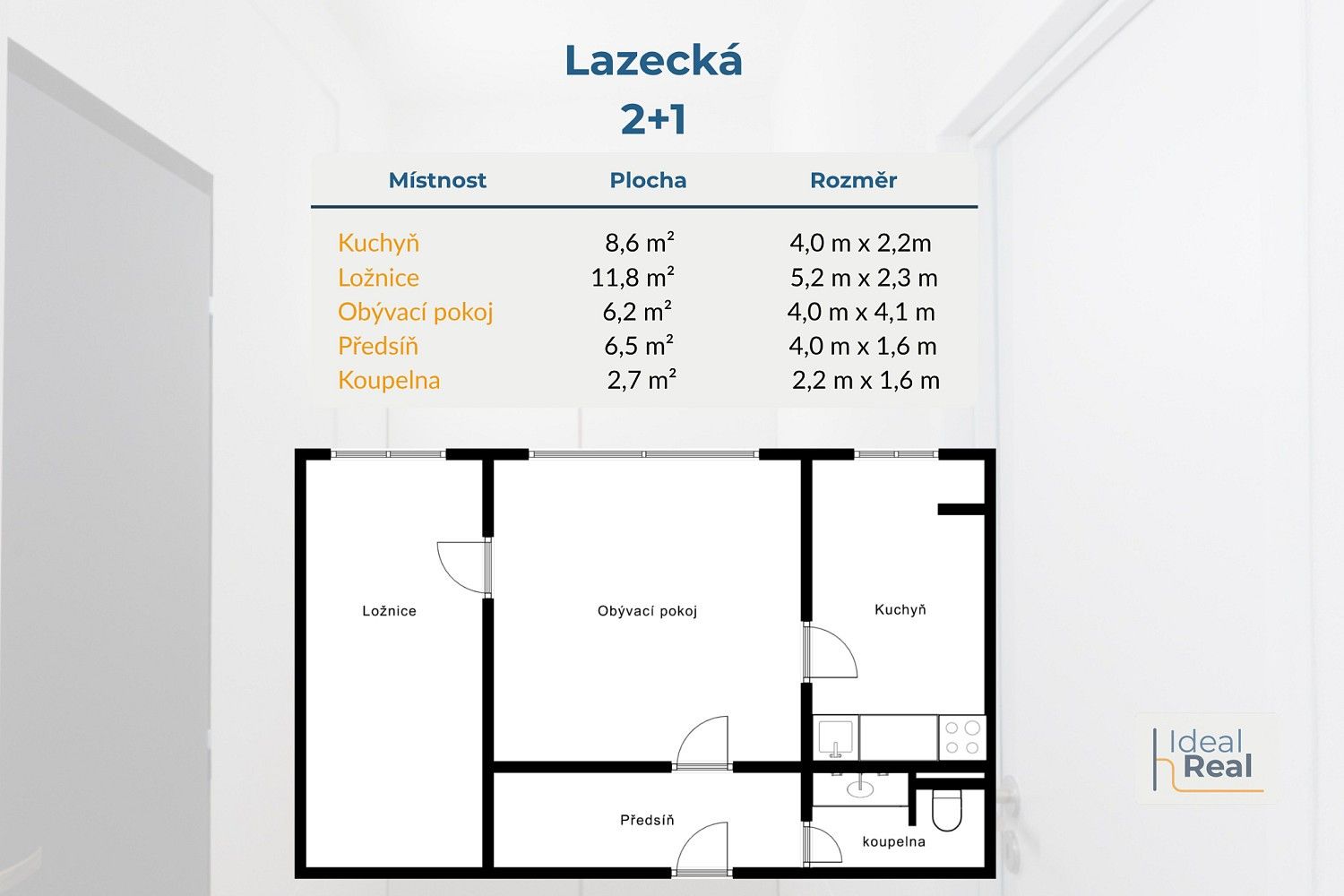 2+1, Olomouc, Olomoucký kraj, 46 m² - 2