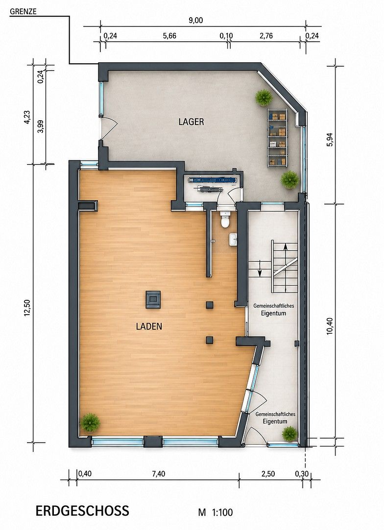 Kanceláře, Belchenstr. 26, , Bádensko-Württembersko, 114 m² - 2