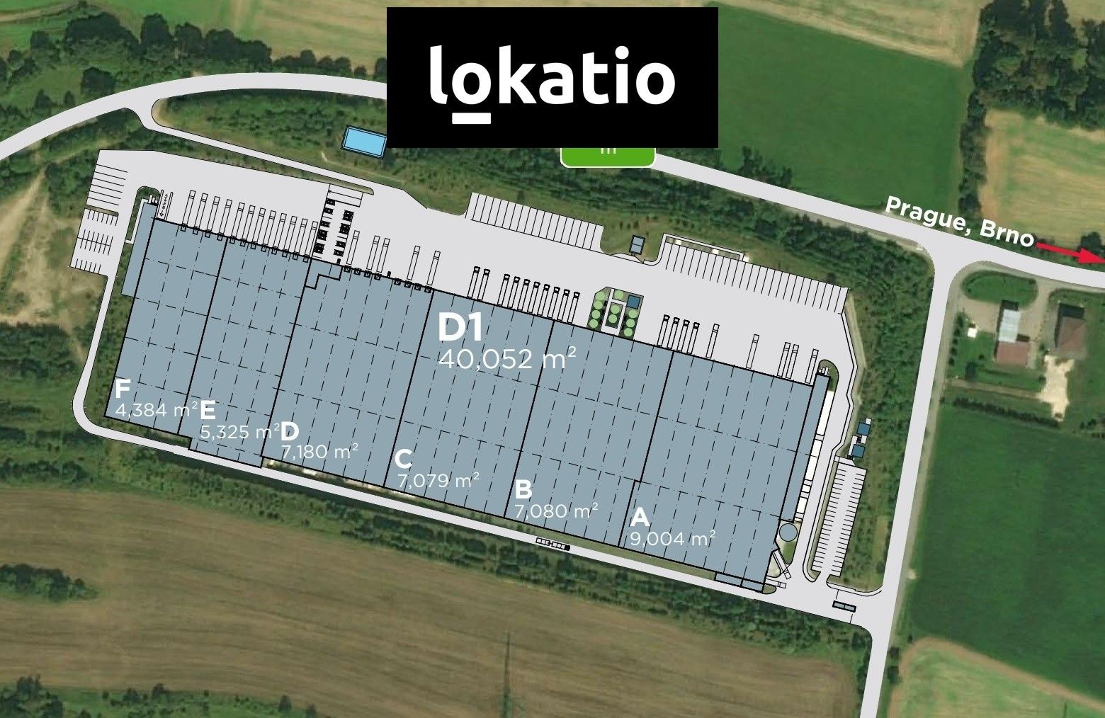 Sklady, Divišov, 6 694 m² - 2