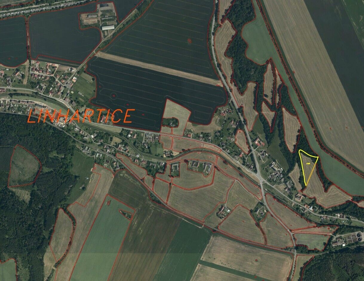 Prodej louka - Linhartice, 9 269 m² - 5