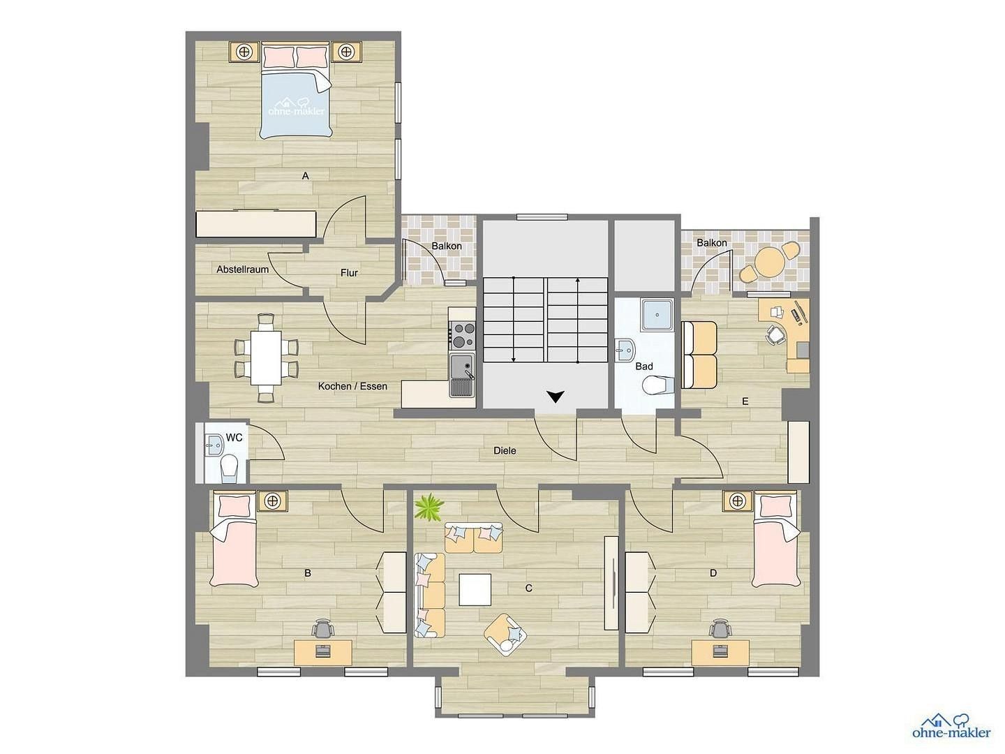 Byty, Braunschweig Braunschweig Niedersachsen 38100, 24 m² - 2