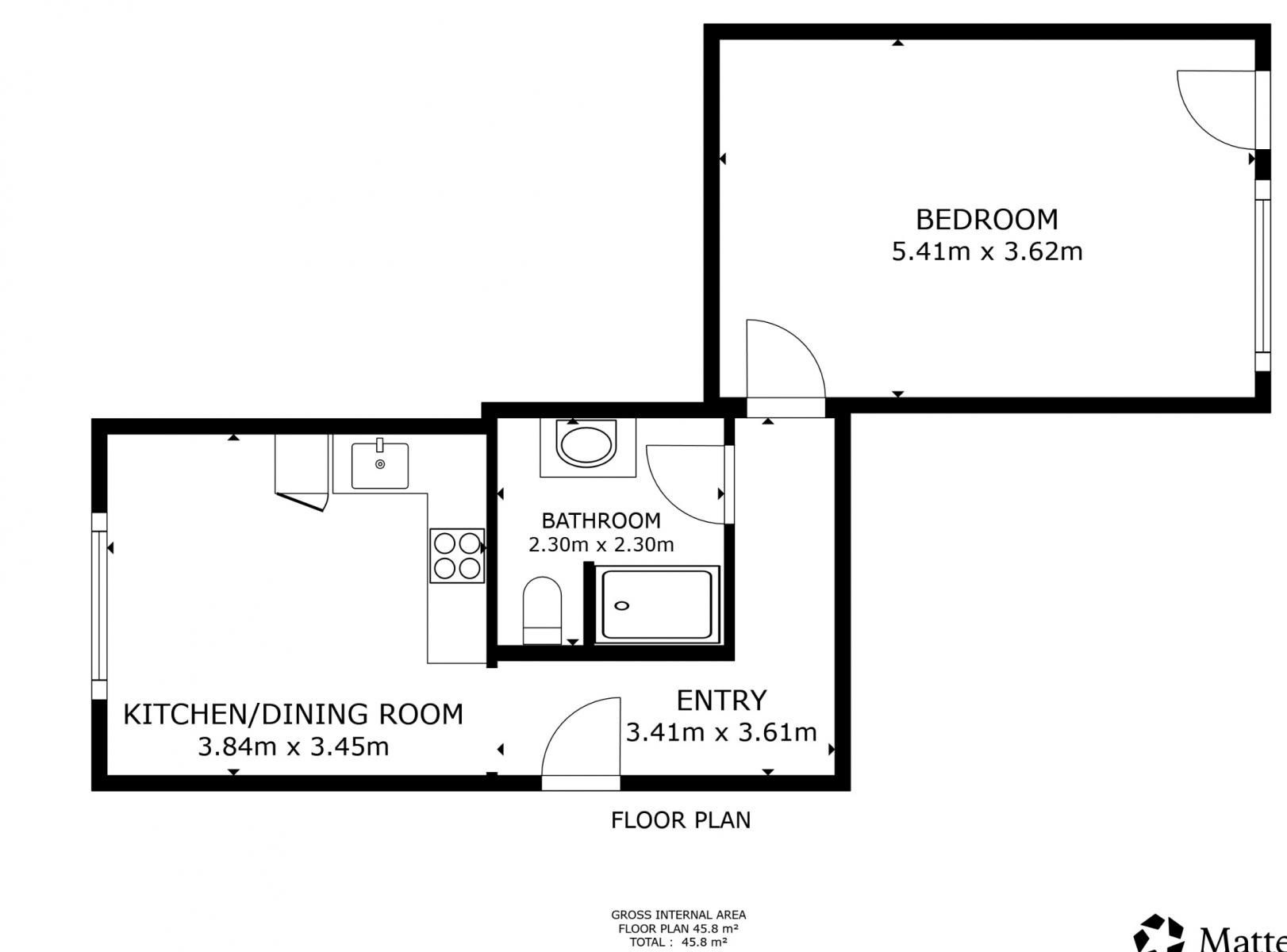 Pronájem byt 1+1 - Školní, Děčín, 43 m² - 5