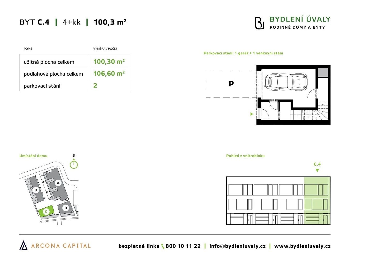 Byt 4+kk · 107 m² · Úvaly, okres Praha-východ, Středočeský kraj - 3