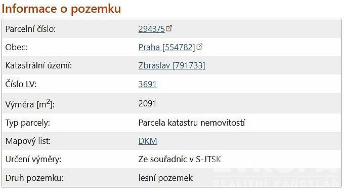 Les · Praha, Hlavní město Praha - 3