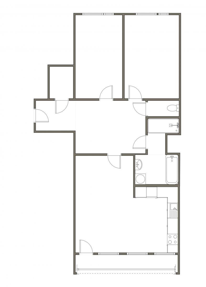 Byt 3+kk · 76 m² · Augustinova, Praha - 4