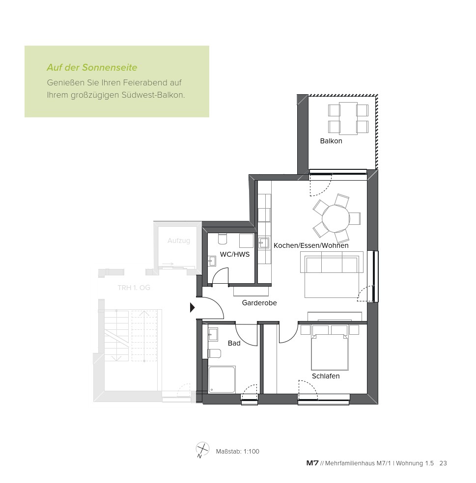 2+1, Moltkestr. 7, , Bádensko-Württembersko, 63 m² - 2