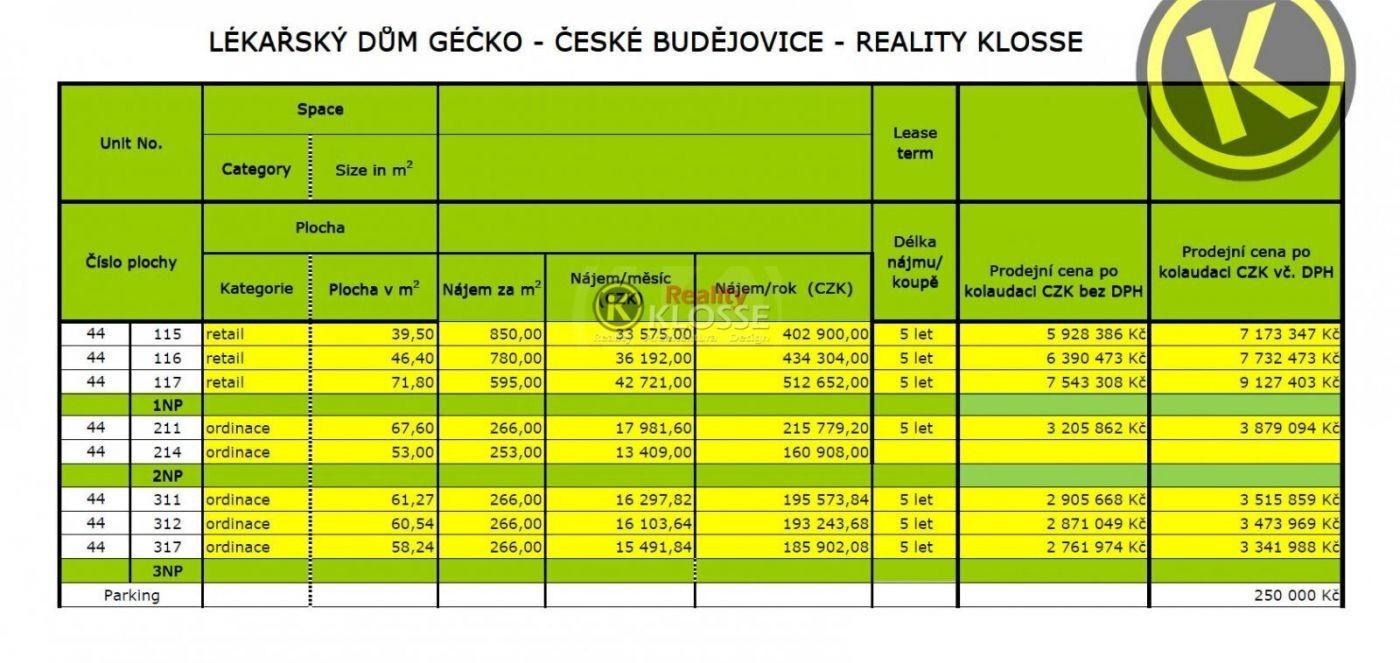 Kancelář · 60 m² · České Budějovice 2, České Budějovice - 4