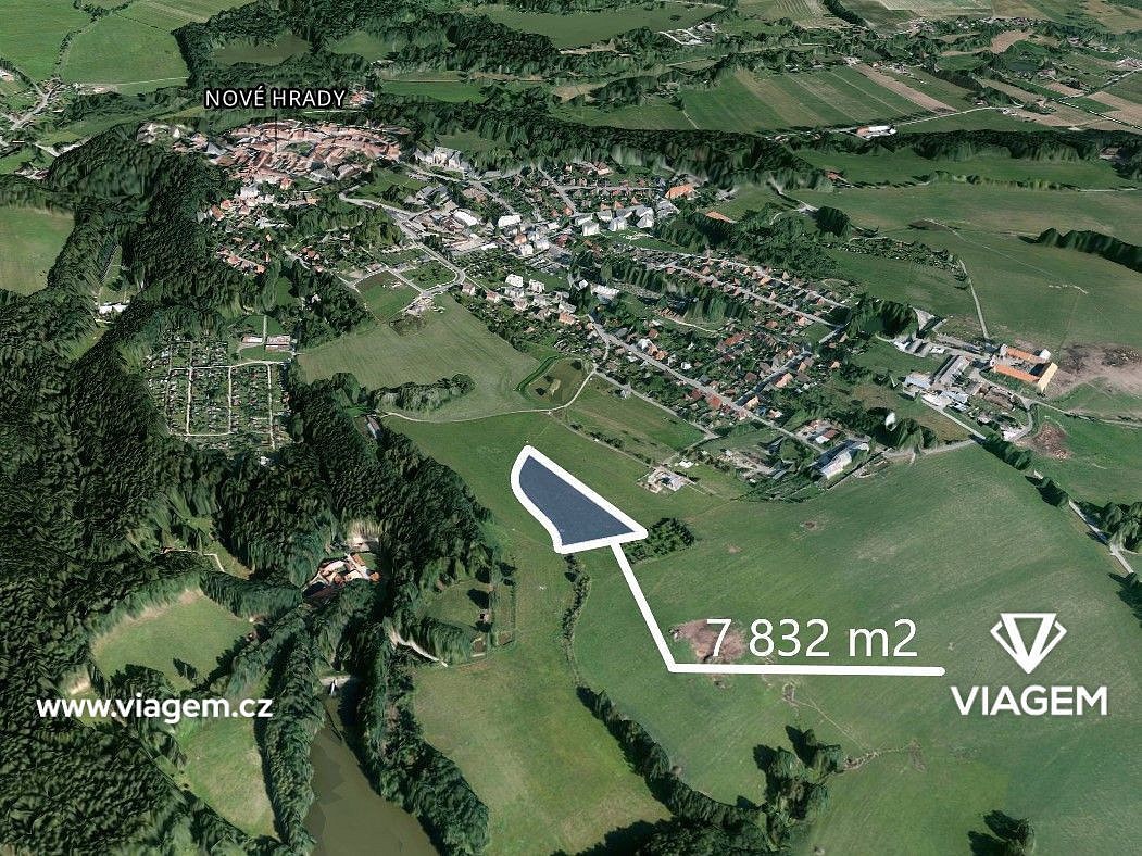 Prodej pozemek pro bydlení - Nové Hrady, okres České Budějovice - 5
