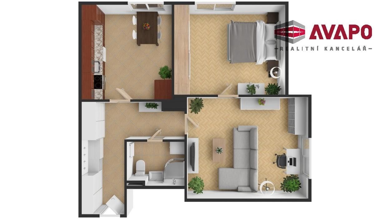 Prodej byt 2+1 - Krnovská, Opava, 60 m² - 2
