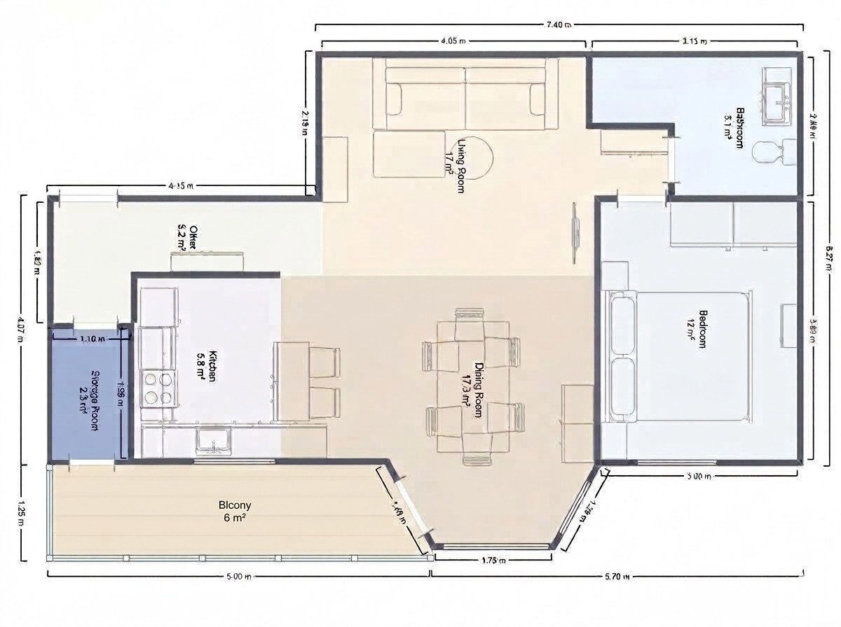 2+kk, , Země Sársko, 67 m² - 2