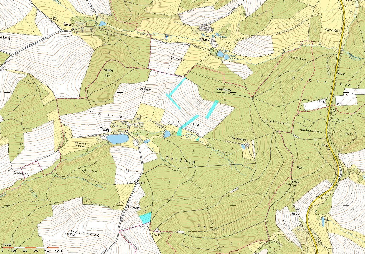 Zemědělský pozemek · 23 308 m² · Třetužel, Červený Újezd - 3