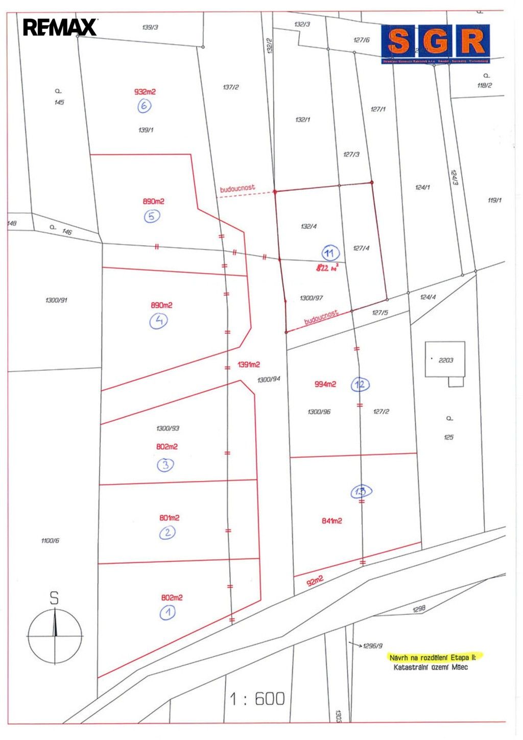 Pozemek pro bydlení · 7 330 m² · Mšec - 4