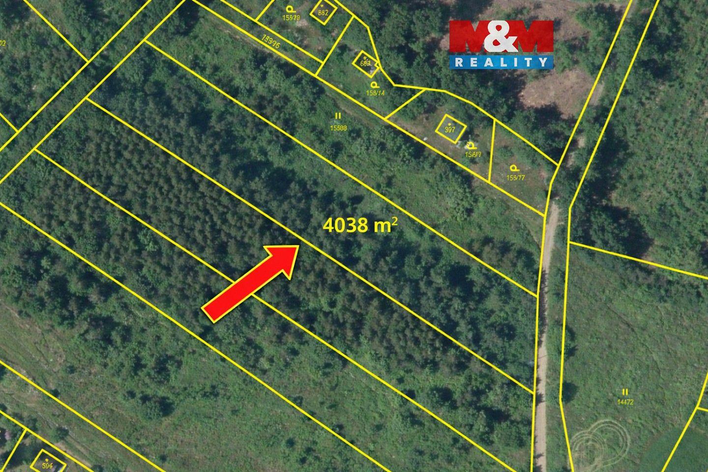 Louka, 4 038 m²