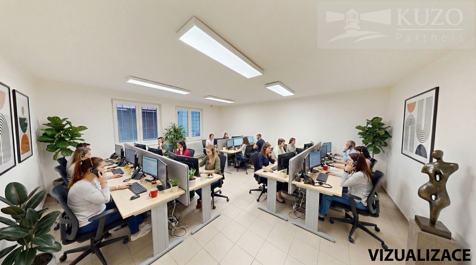 Pronájem kancelář - K Podlesí, Příbram VI-Březové Hory, 225 m² - 5