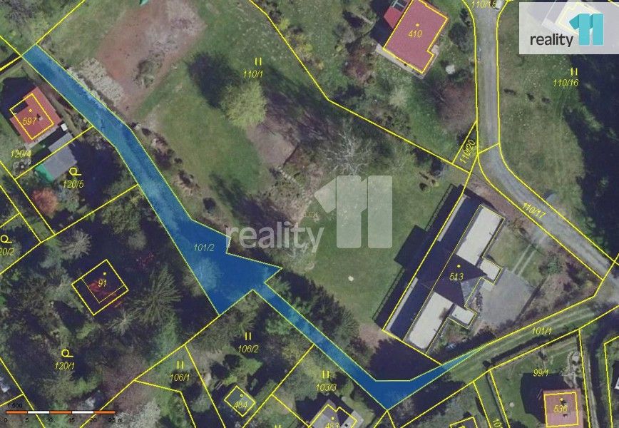 Prodej pozemek - Samopše, 643 m²