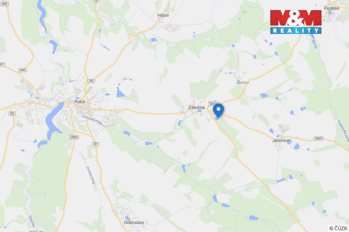 Pozemek pro bydlení · Záborná, okres Jihlava, Kraj Vysočina - 3